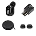Wireless Headphones Bluetooth Car Earbud Invisible with Magnetic Charger Smallest In-Ear Earpiece Supports Hands-free Calling Sport Headset 6 Hour Playtime for iPhone and Android Smart Phones, Black