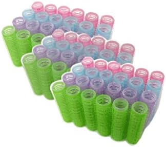 72 Piece Small Self Stay Grip Velcro Hair Rollers Pro Salon Hairdressing Curlers (Small)