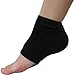 Urbun 2 Pairs Gel Moisturizing Socks Soft Repair Dry Cracked Heel Skin, Brown+Black