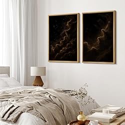 MUDECOR Framed Canvas Print Wall Art Set Golden