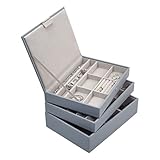 Stackers Dusky Blue Classic Jewelry Box - Set of 3