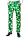 Suitmeister Patrick Clover Suit with Shamrock Print for Men Coming with Green Pants, Jacket, Tie