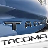 Auto safety 3D Raised Tailgate Metal Letters for Toyota Tacoma 2016 2017 2018 2019 Tailgate Inserts (Matte Black) Toyota Tacoma Accessories