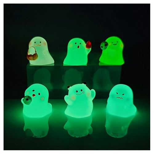 Halloween Decorations, Halloween Decorations Indoor Figures With Box Luminous Miniature Resin Figurines Resin Decor My Second Christmas Ornament