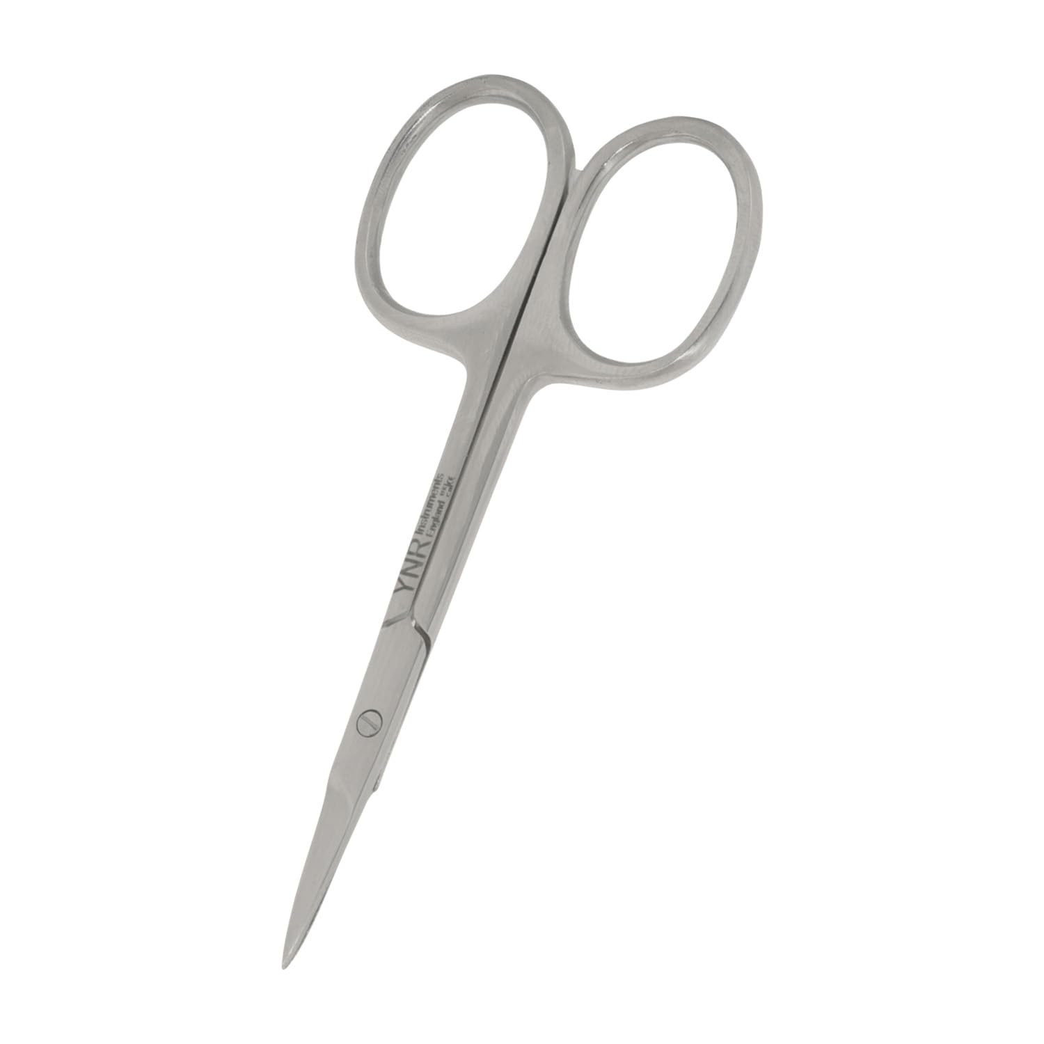 YNR Stainless Steel Cuticle Nail Scissors - Professional Beauty Scissors for Manicure, Pedicure, Eyebrows, Nose, Thick Toenails, Hair Trimming, Grooming Tool for Women & Men