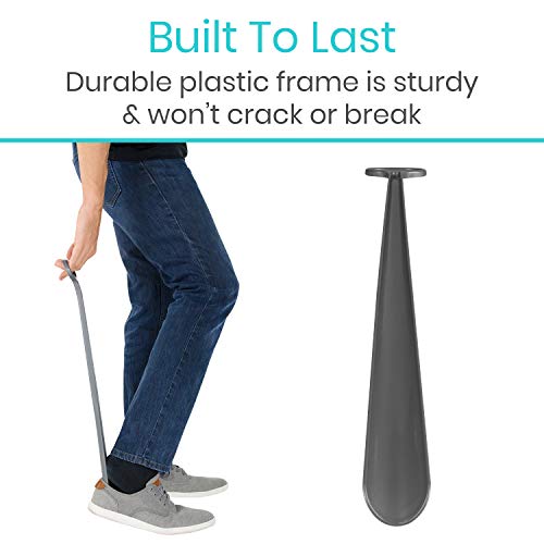 Vive Shoe Horn 24" Long Handled, Extended Reach ShoeHorn for Women