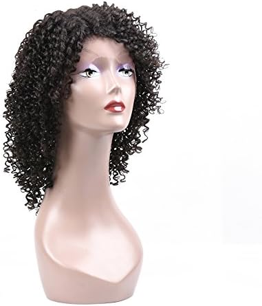 Curly Lace Front Human Hair Wigs For Black Women Brazilian Virgin Hair Natural Black Human Hair Wigs (10 inch)