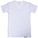 YiZYiF Men's See Through Fishnet Clubwear Short Sleeve T-Shirt Undershirt White Medium