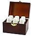Organic Aromas Favorites Sampler Wooden Box of Six 100% Pure Essential Oils for Aromatherapy - Therapeutic Grade - for Use Diffusers