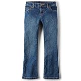 The Children's Place Little Girls' Bootcut Jean, Medium Stone, 6
