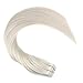 Ugeat Tape in Blonde Hair Extensions 18 Inch Platinum Blonde #60 Tape in Human Hair Extensions 50g/20pcs Human Hair Tape in Extensions 100% Human Hair Extensions Tape in