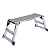 Giantex Aluminum Platform Non-Slip Folding Work Bench Drywall Stool Ladder 330lbs Capacity