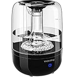 Homasy VicTsing Upgraded Humidifiers with Filter Impurities Stone, 3L Ultrasonic Cool Mist Humidifier for Baby Bedroom, Large Vaporizer Humidifying Unit with Whisper-Quiet & Auto Shut-Off Protection