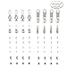 Kenkio 64 Pcs Zipper Repair Kit, Silver Zipper Replacement with instruction paper