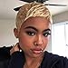 RUISENNA Short Blonde Pixie Cut Human Hair Wigs for Women Brazilian Human Hair Wigs Short Blonde Natural Straight Wigs