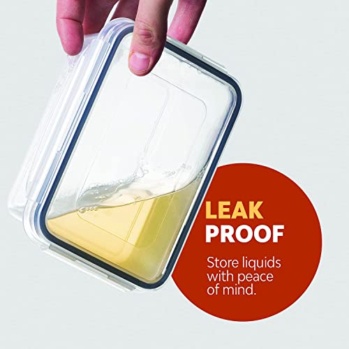 24 Pcs Airtight Food Storage Container Set BPA Free Clear Plastic Kitchen and Pantry