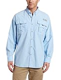 Columbia Men's Bahama II Long Sleeve Shirt, Sail, X-Large