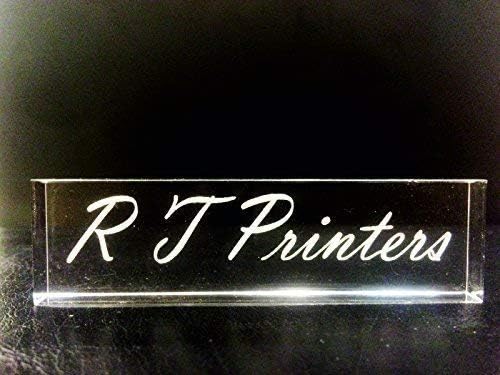Personalised Desk Name Plate/Plaque/Sign Engraved,10cm W x 3cm H x 12mm D
