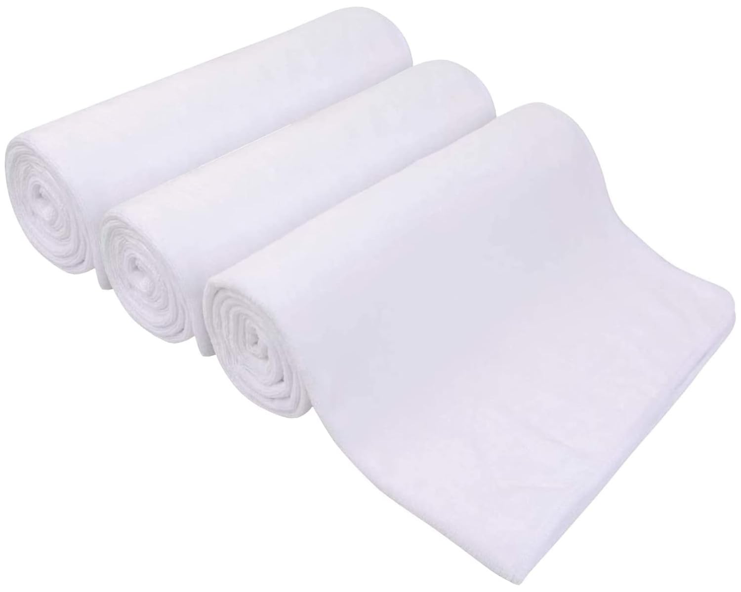 HIDMD Microfibre Gym Towels Sports Towels 40CMX80CM Fast Drying Absorbent Workout Sweat Fitness Yoga Camping 3Pack White