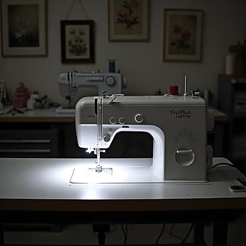 YinzPlus Value Pack Magnetic Sewing Machine Light I U Shape I Including Sewing Guide Threading Tool Sewing Clips High Brightness 6000K LED Lamp for Sewing Enthusiast