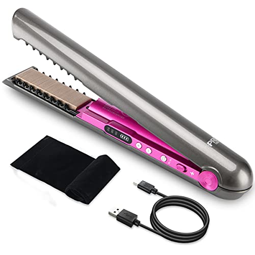 Cordless Flat Iron Cordless Hair Straightener Travel Flat Iron Portable Size USBC Rechargeable