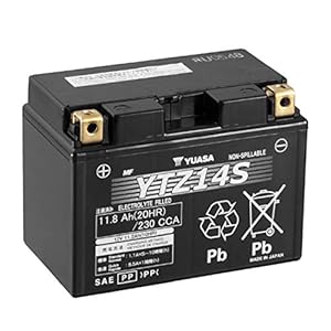 Yuasa Batterie YTZ14S, 12V – 11,2Ah.
