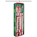 ZOBER Premium Underbed Wrap Storage Bag – 360 Swivel Hook for Hanging GiftWrap Organizer, Side Pockets for Holiday Wrapping Paper Storage Ribbons Bows Etc Fits Upto 20 Standard Rolls 40” Long