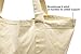 Earthwise Reusable Grocery Bags X-Large 100% Cotton Canvas Shopping Craft Beach Cloth Tote with Handles Biodegradable, Foldable and Eco Friendly Washable 20