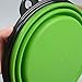 Usabc Collapsible Pet Bowl, Foldable Expandable Portable Pet Dog Cat Silicone Food Watering Feeding Dish for Walking 2pcs (1 Large & 1 Small Green)thumb 3