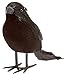 Prextex 6pcs Black-Feathered Small Crows Halloween Decorations | Outdoor&Indoor Decor | Fake Bird, Halloween Birds, Scary Ravens, Decorative Crows, Raven | Home, Fence, Porch, Tree, Party Decoration