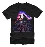 Star Wars Crossing Lightsabers Adult T-shirt - Black (X-Large)
