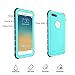 iPhone 7 Plus / 8 Plus Waterproof Case [5.5 inch], Garcoo IP68 Certified Fully Sealed Underwater Protective Cover, Shockproof Dustproof and Snowproof, Suitable for Outdoor Sports (Grass Blue)
