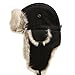 City Hunter W300 Premium Wool Trapper Hats - Black