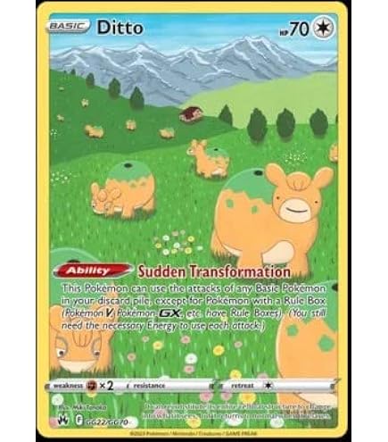 Ditto 107/159 Holo – Crown Zenith Pokémon Card (Near Mint)