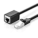 UGREEN Ethernet Extension Cable Cat6 LAN Cable Extender Cat 6 RJ45 Network Patch Cord Male to Female Connector for Router Modem Smart TV PC Computer Laptop 1.5FT