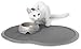 Petmate Le Bistro Single Pet Food Mat, Gray, Small