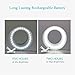 Selfie Ring Light for Phone Camera Photography Video, Rechargeable Clip White