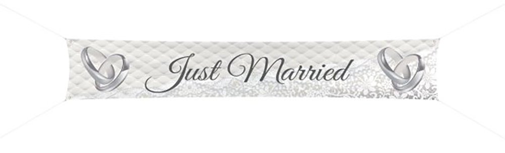 Just Married Banner 3.6m x 60cm