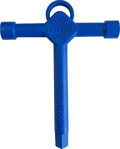 Trade Access Panels Universal Tee Key 7mm Plastic Lock Key Blue