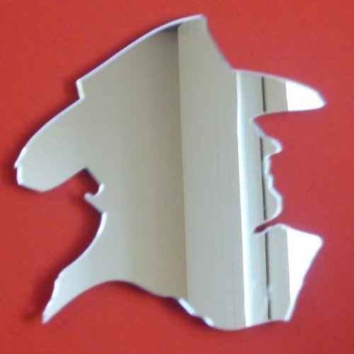Sendmeamirror Cowboy Silhouette Mirror 45cm x 45cm