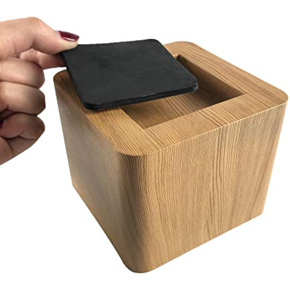 / Bed Risers 3 Inches Heavy Duty Wooden Color Furniture 4PCS Brown Sofa