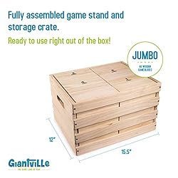 Giant Tumbling Timber Toy - 60 Jumbo Wooden Blocks
