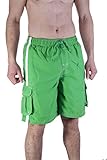 Mens Long Swim Trunk With Cargo Pockets