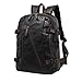 Bingirl Men Business Casual Backpacks for School Travel Bag Black PU Leather Men's Fashion Shoulder Bags Vintage Boys Men Backpack