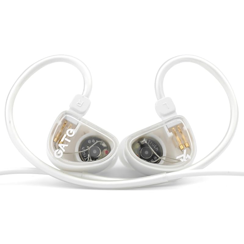 TRUTHEAR GATE Dynamic Driver In-ear Headphone 3.5mm interchangeable headphone cable Headphone (White, Without mic)