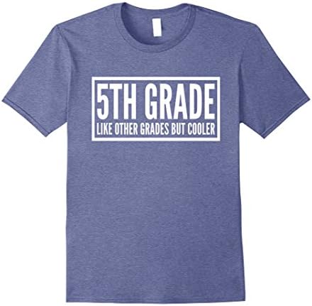 Mens 5th Grade Cool T-Shirt Large Heather Blue