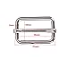 Shappy 25 Pieces 1 Inch Slide Buckle Triglide Slides Webbing Slider for Fasteners Strap Backpack, Silvery