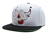 Bulls White Snapback Cap Hat for Men Baseball Cap