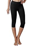 YogaReflex Women's Tummy Control Active Tights Yoga Running Leggings Capris