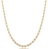 Goldtone 6mm Brass Rope Chain - Available in all Lengths